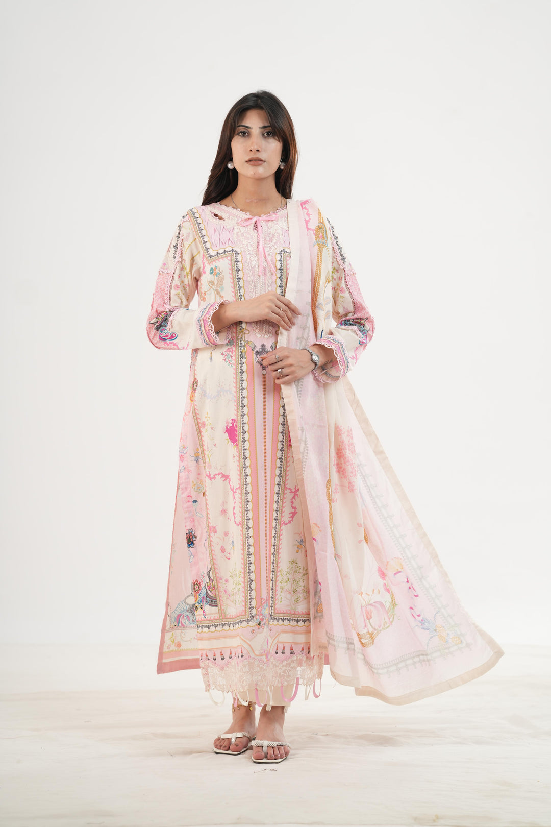 Elara - Qalamkar Q Prints Festive Stitched