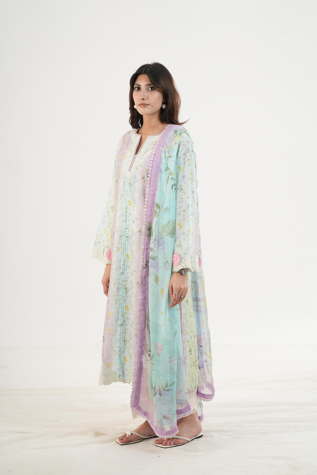 Xeina - Qalamkar Q Prints Festive Stitched