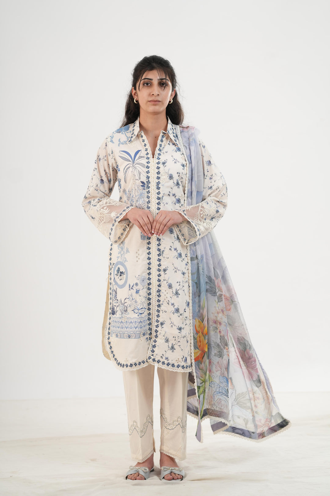 Aerin - Qalamkar Q Prints Festive Stitched