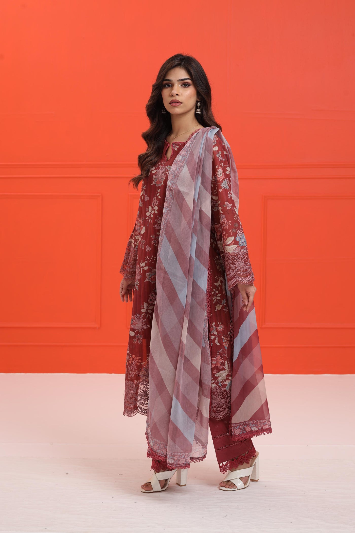 Azara B - Afrozeh Damask The Holiday Edit '25 Stitched