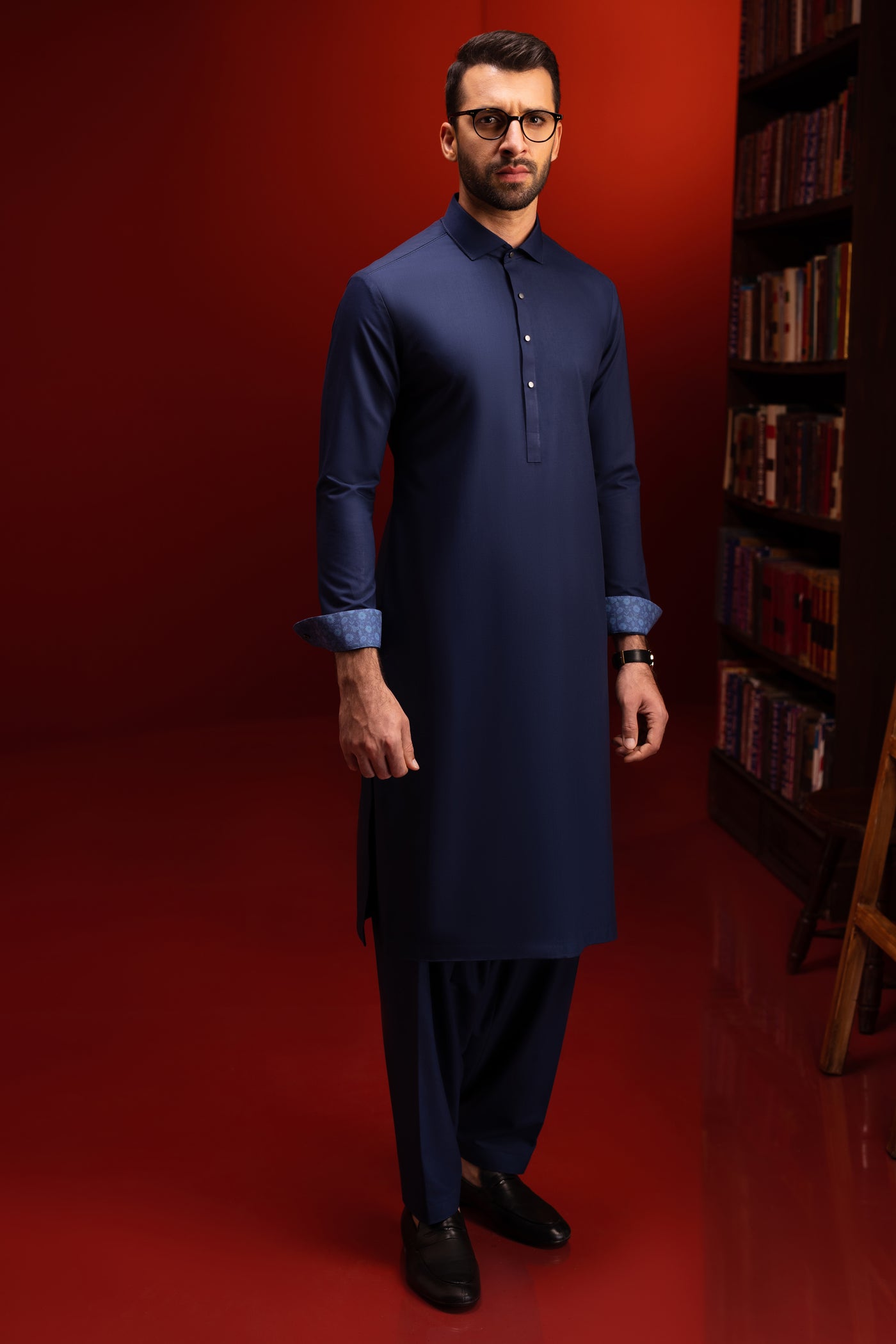 Blended Navy Shalwar Kameez - Cast & Crew