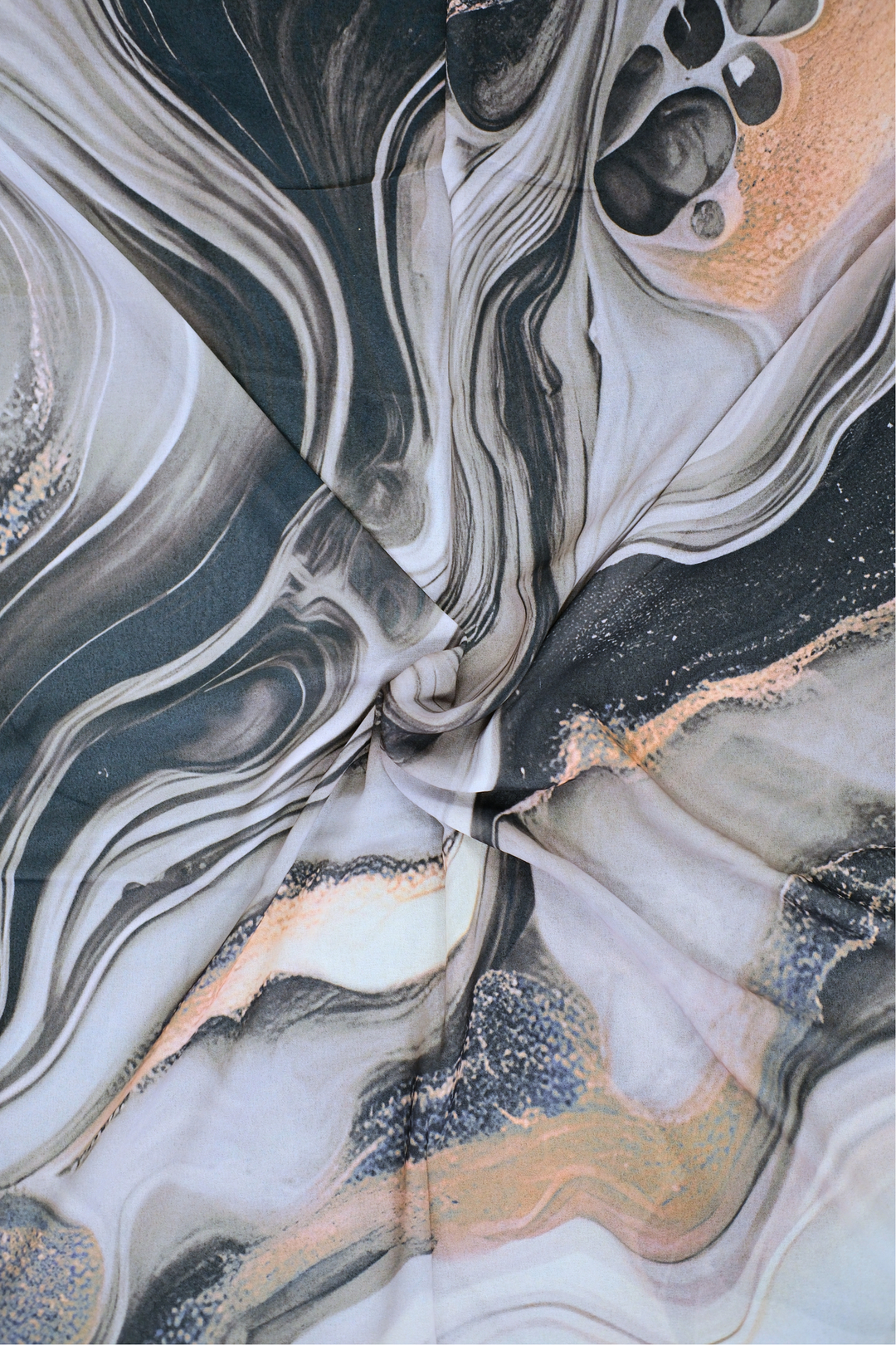 Stone Flow Grey Printed Hijab