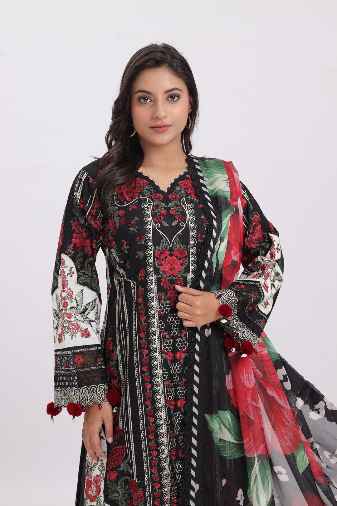 Design 1 - Baroque Eid Swiss Lawn Stitched