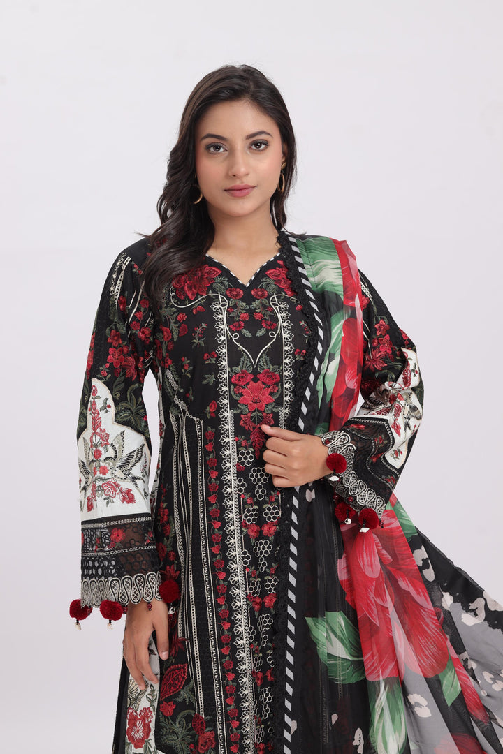 Design 1 - Baroque Eid Swiss Lawn Stitched