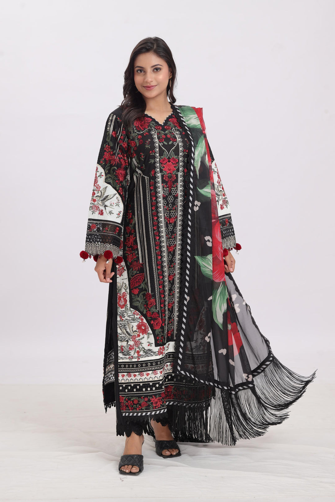 Design 1 - Baroque Eid Swiss Lawn Stitched