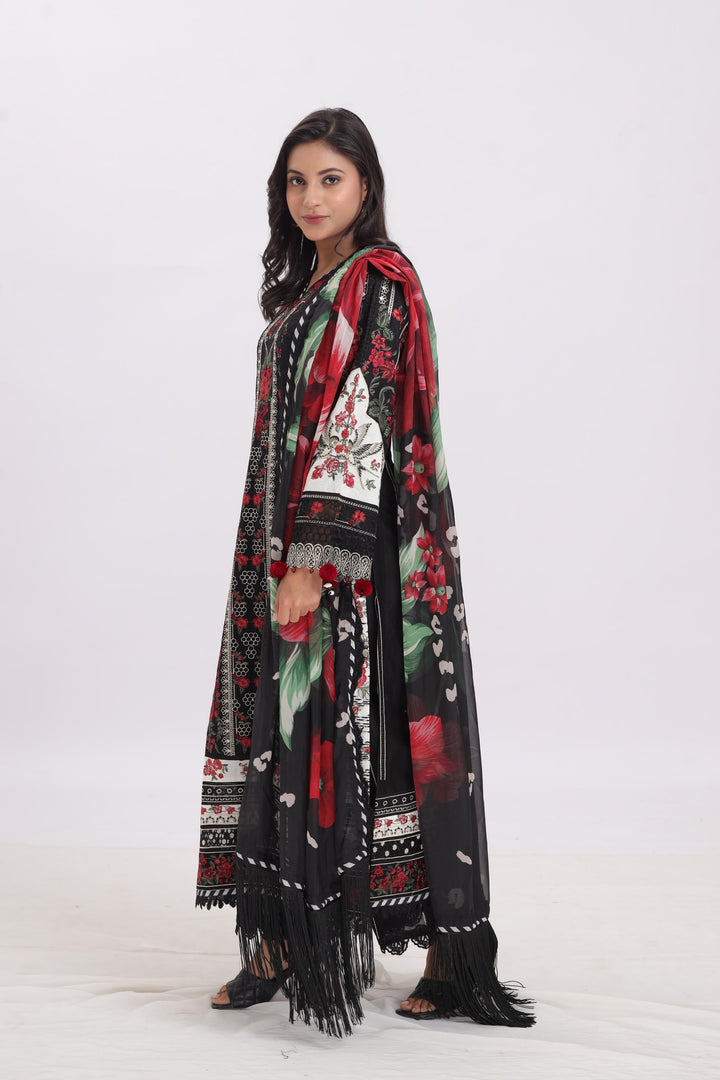 Design 1 - Baroque Eid Swiss Lawn Stitched