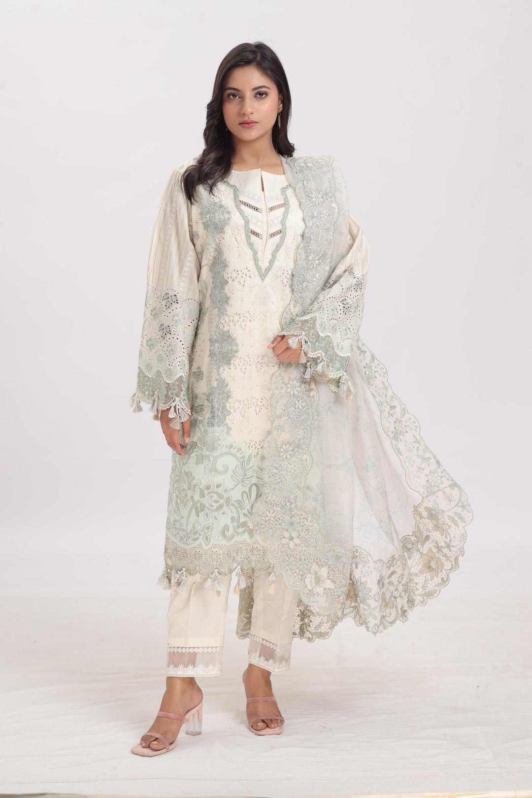 Design 4 - Baroque Eid Swiss Lawn Stitched