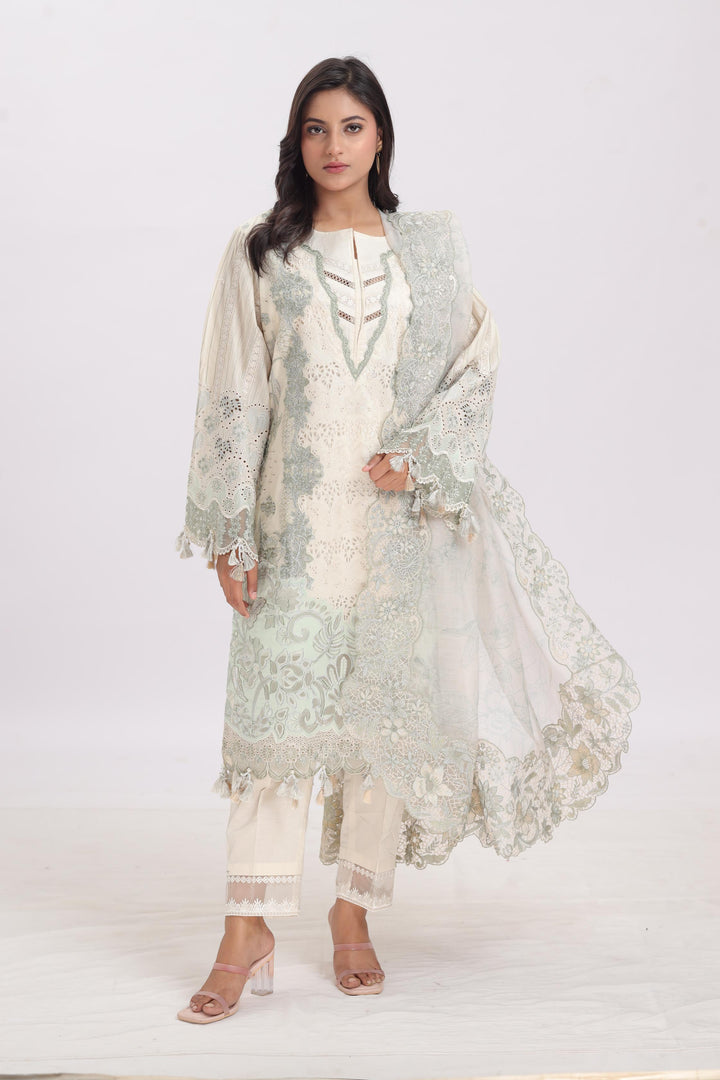 Design 4 - Baroque Eid Swiss Lawn Stitched