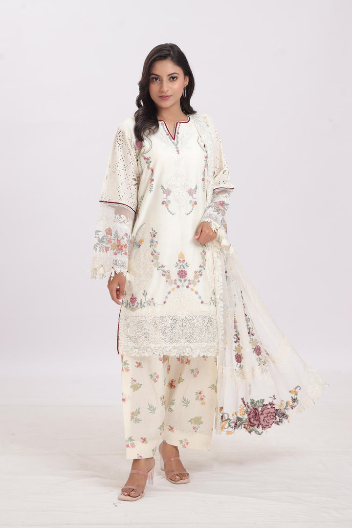 Design 6- Baroque Eid Swiss Lawn Stitched