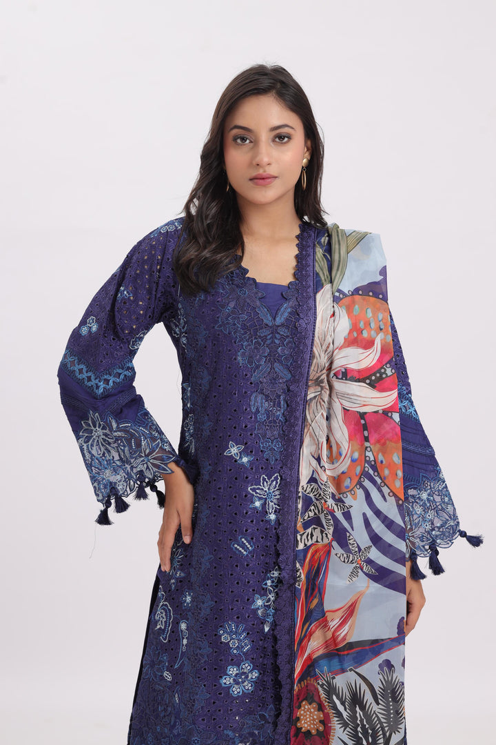 Design 7 - Baroque Eid Swiss Lawn Stitched