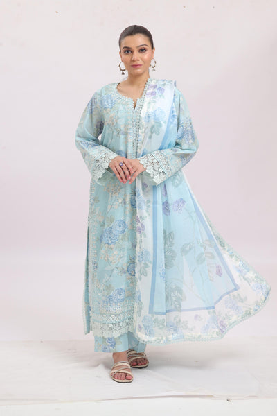 Bellefrost - Ayzel Printed Embroidered Stitched