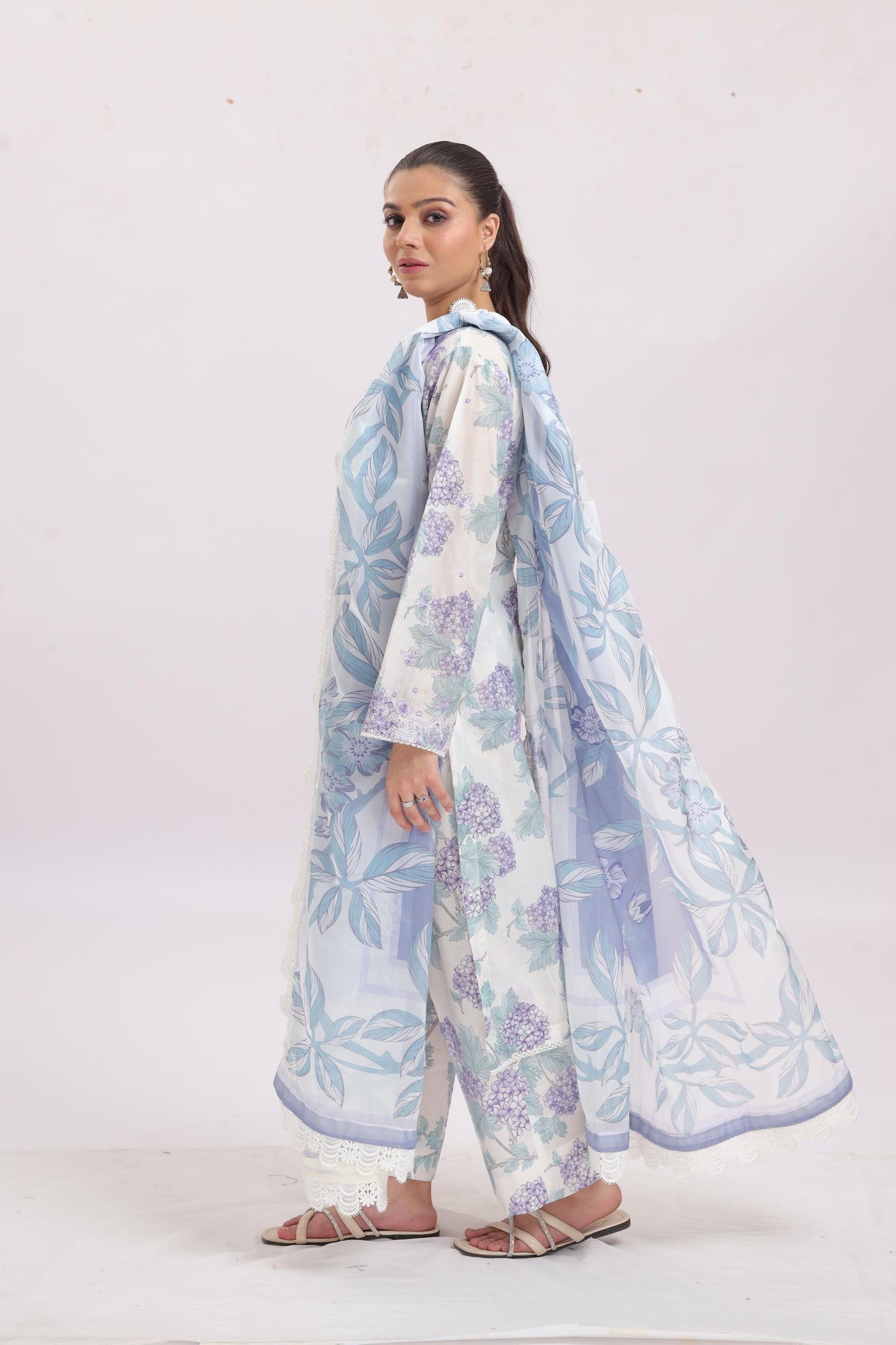 Bloomsway - Ayzel Printed Embroidered Stitched