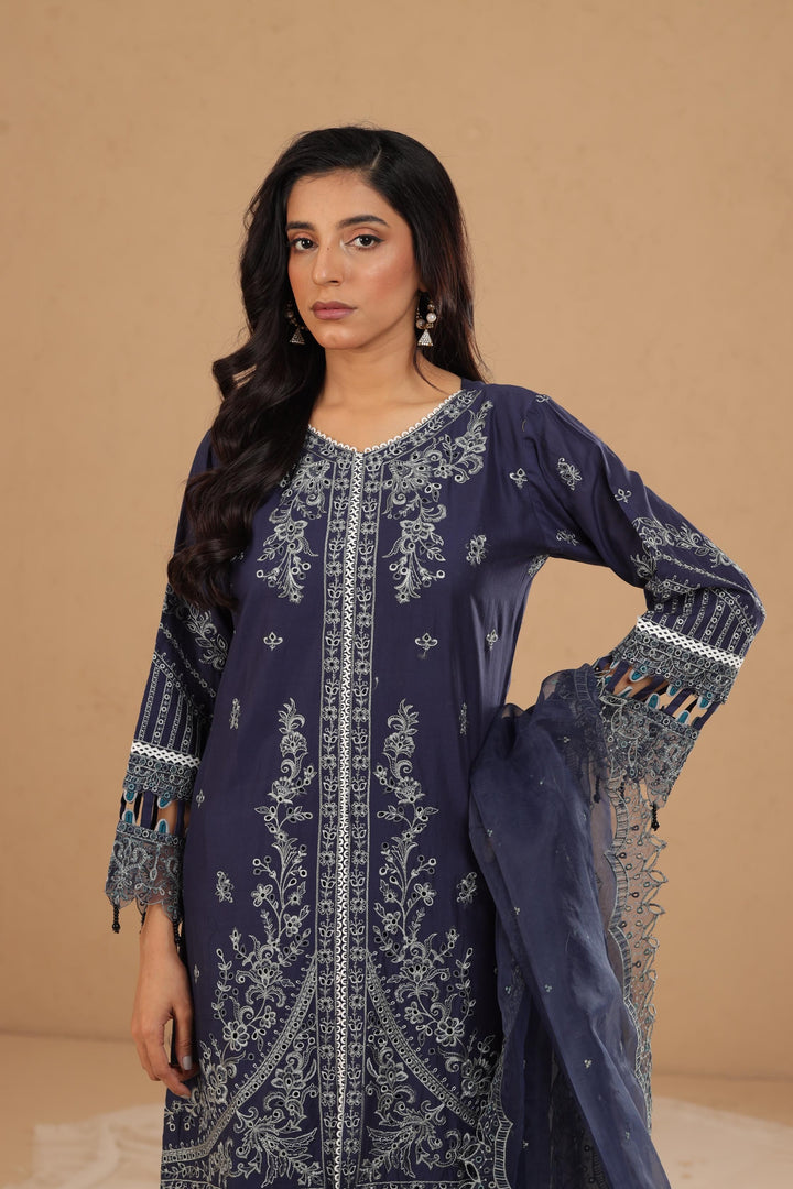 Blue Ochre - Farasha Luxury Lawn Collection