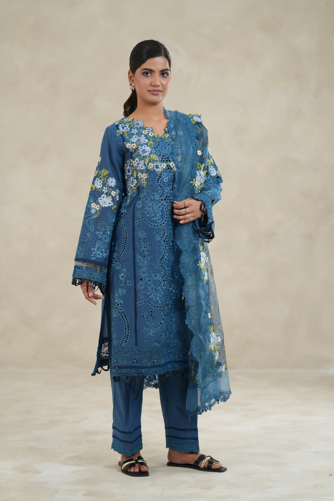 Blue Blossoms - Tales of Petals Stitched by Sardinia