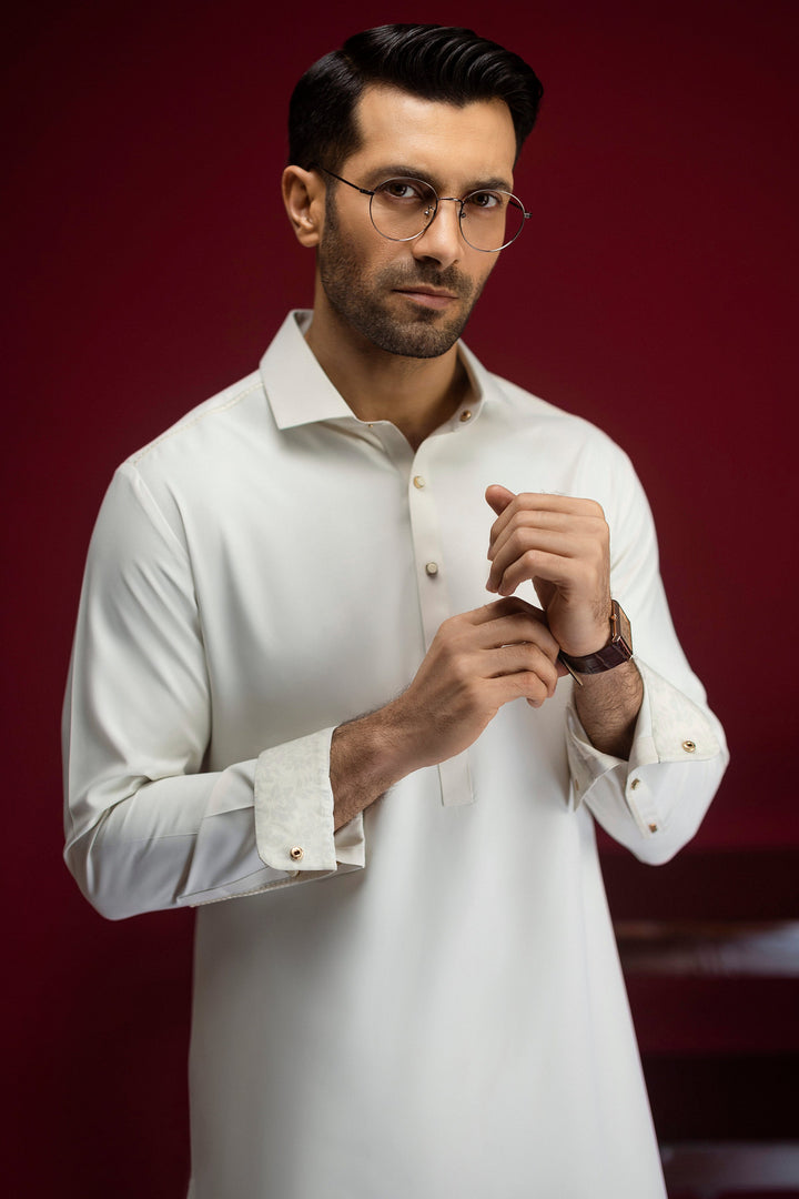 Blended Cream Shalwar Kameez - Cast & Crew