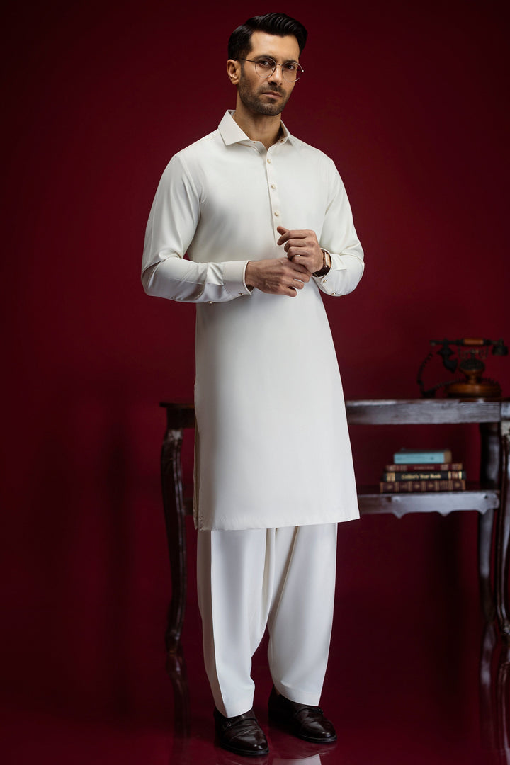Blended Cream Shalwar Kameez - Cast & Crew