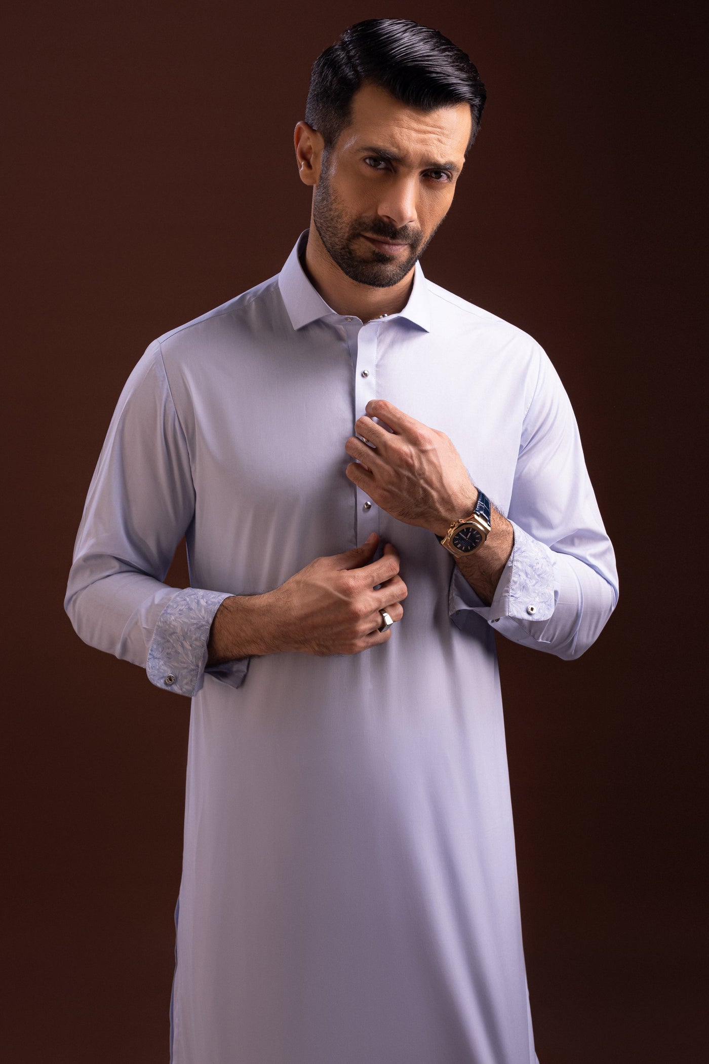 Cotton Blue Kameez Shalwar - Cast & Crew