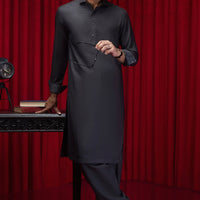 Polyester Grey Shalwar Kameez - Cast & Crew