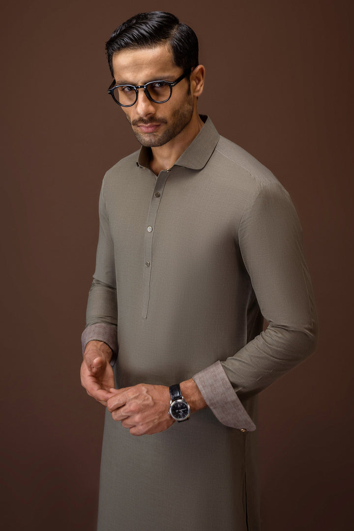 Blended Olive Shalwar Kameez - Cast & Crew