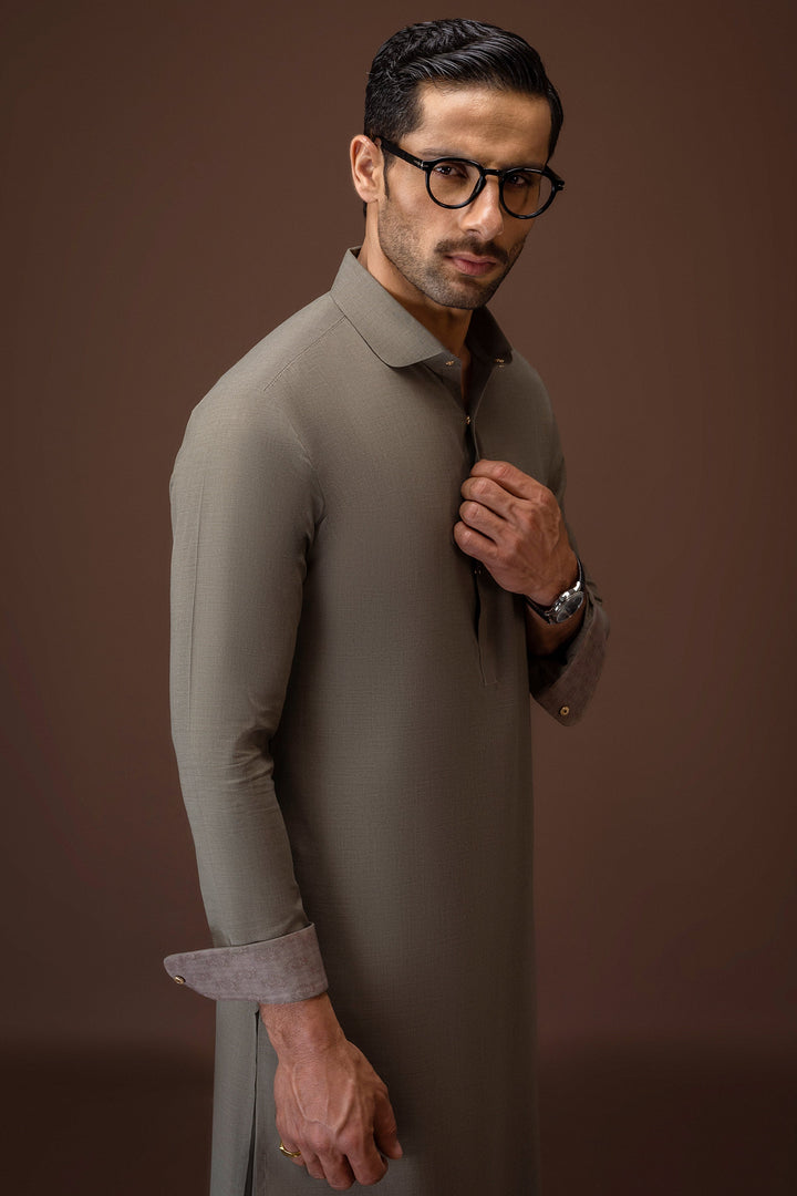 Blended Olive Shalwar Kameez - Cast & Crew