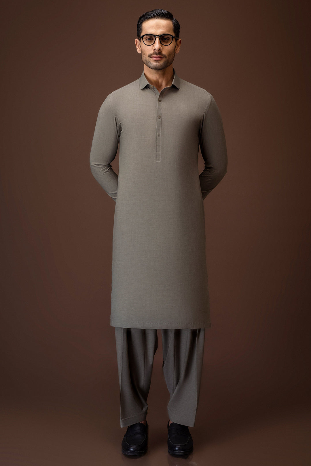 Blended Olive Shalwar Kameez - Cast & Crew