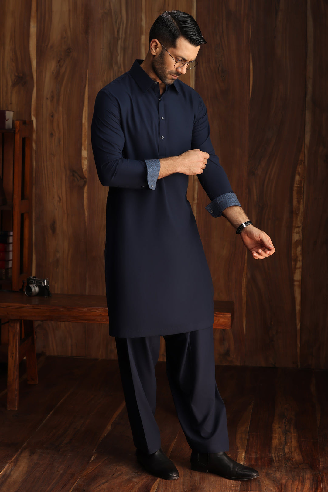 Blended Navy Shalwar Kameez - Cast & Crew