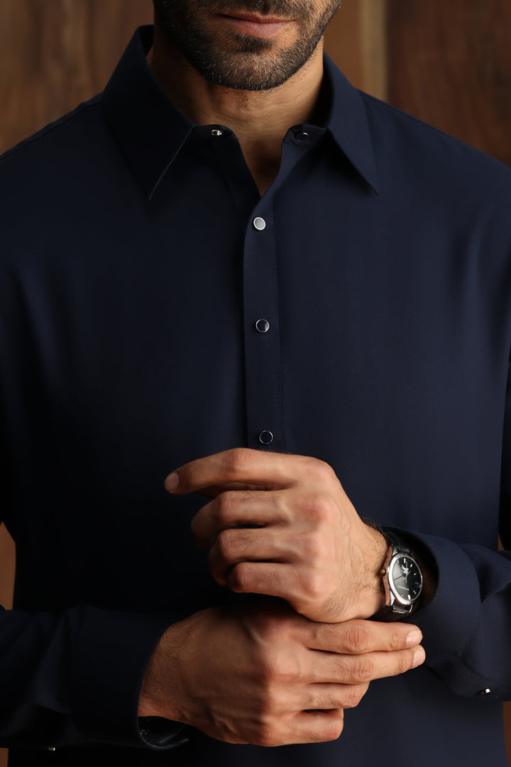 Blended Navy Shalwar Kameez - Cast & Crew