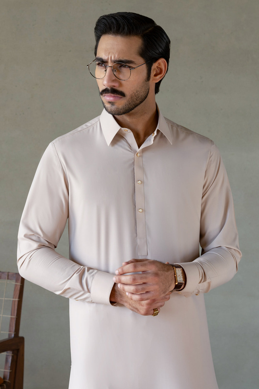 Blended Light Beige Shalwar Kameez - Cast & Crew