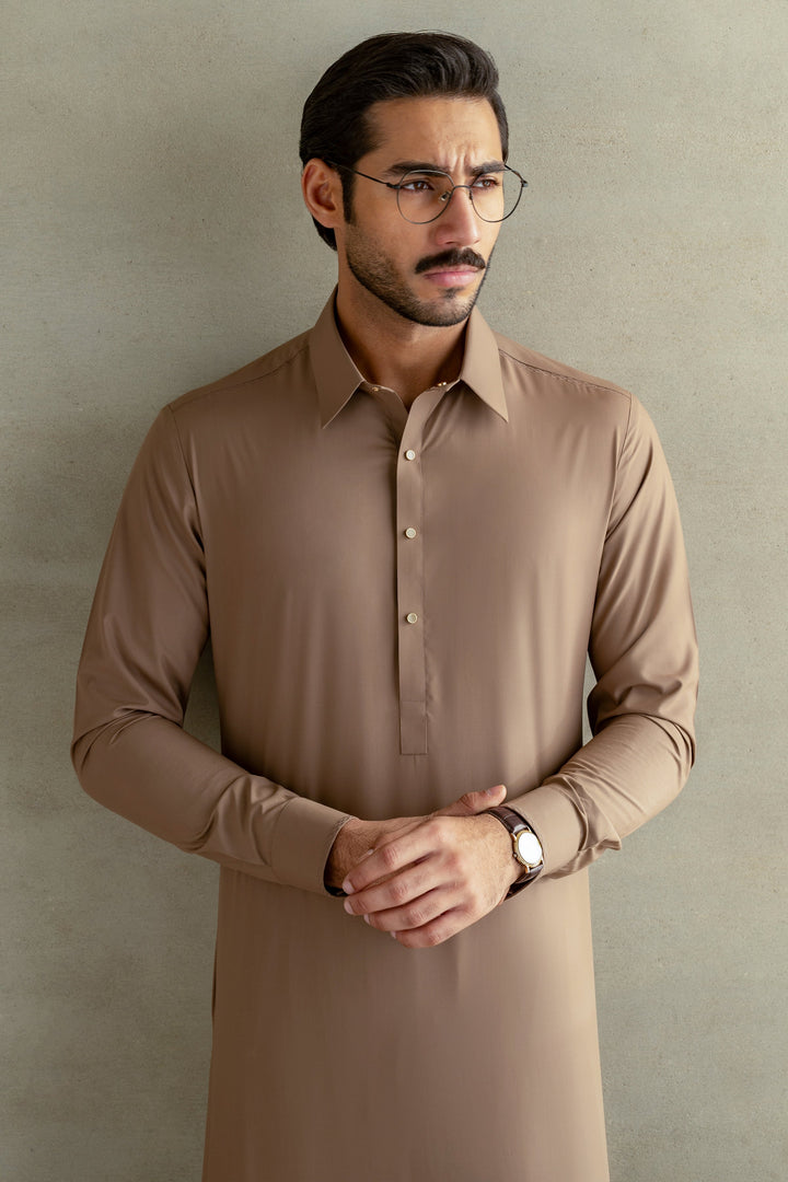 Blended Dark Sand Shalwar Kameez - Cast & Crew