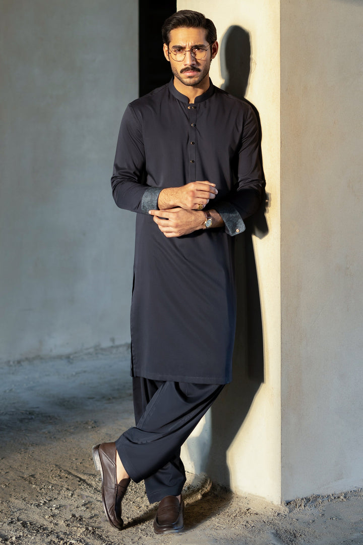 Blended Dark Teal Shalwar Kameez - Cast & Crew