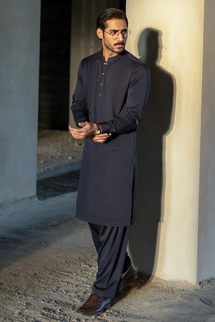 Blended Dark Teal Shalwar Kameez - Cast & Crew