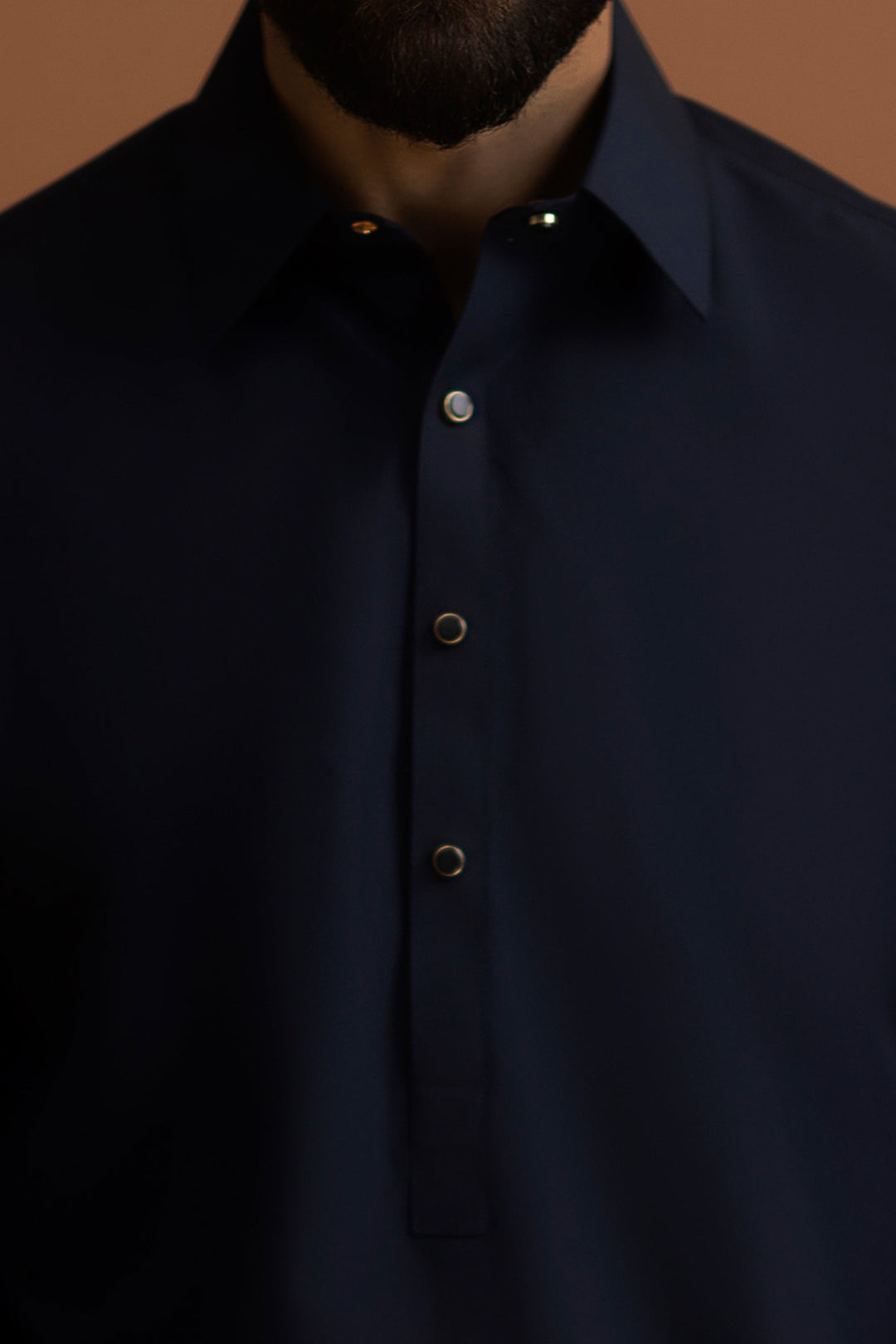 Blended Blue Black Shalwar Kameez - J. Junaid Jamshed
