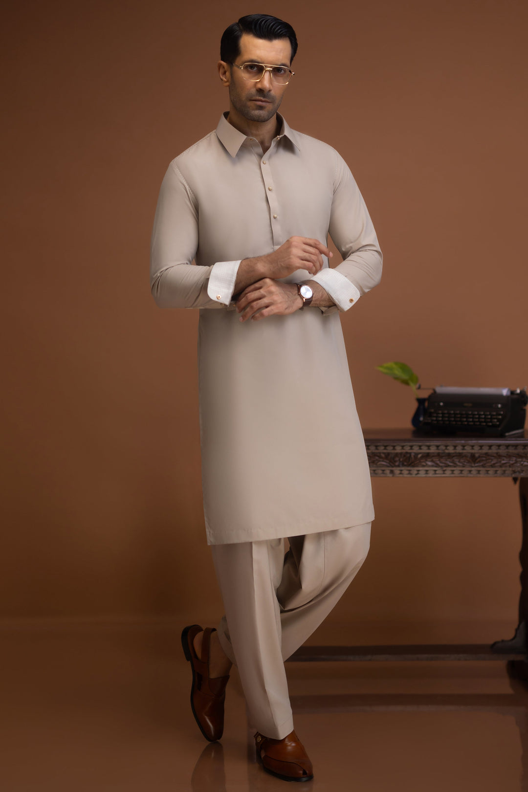 Blended Fawn Shalwar Kameez - Cast & Crew