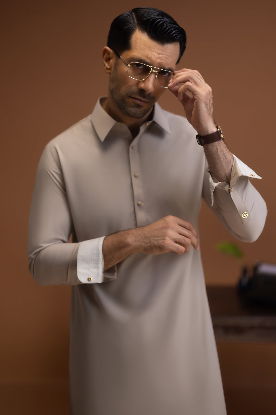 Blended Fawn Shalwar Kameez - Cast & Crew
