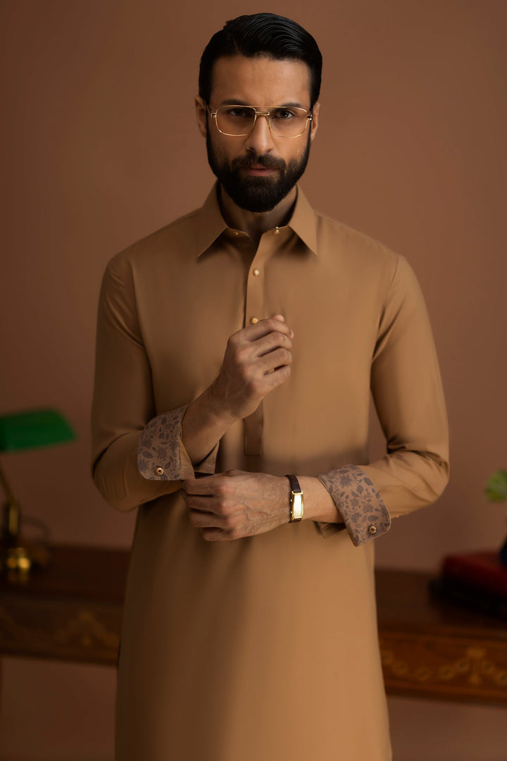 Blended Dark Sand Shalwar Kameez - Cast & Crew