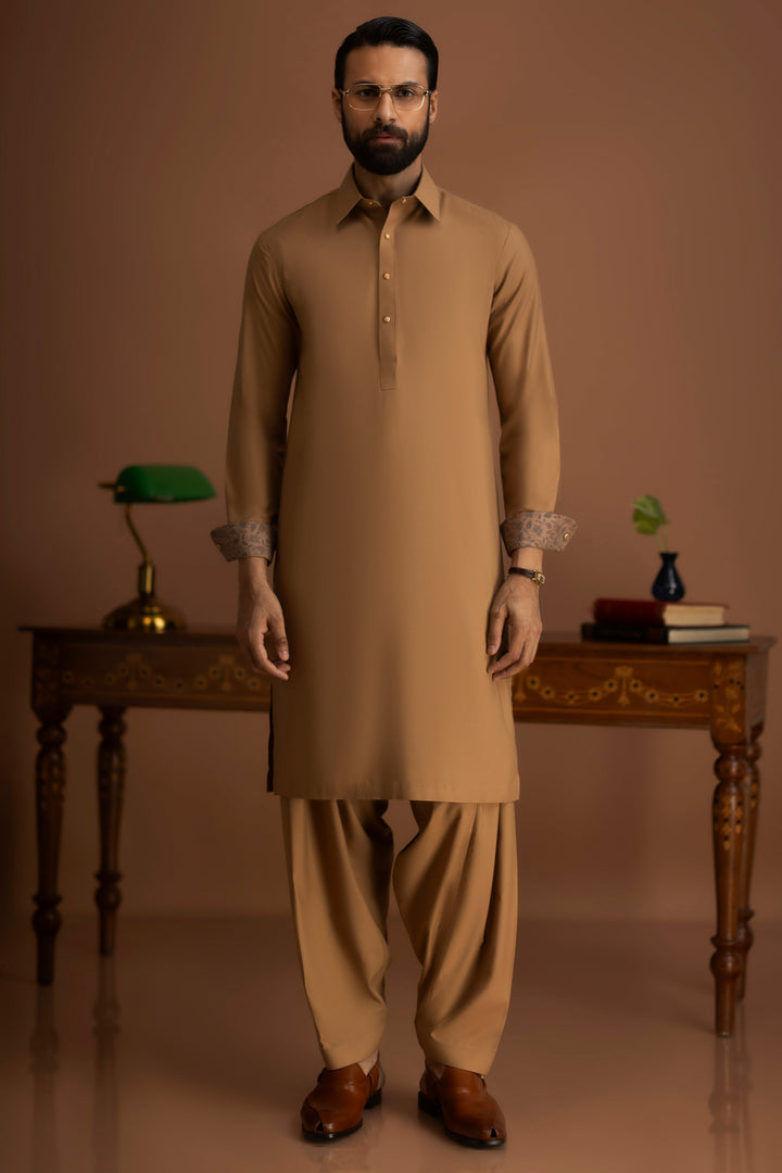 Blended Dark Sand Shalwar Kameez - Cast & Crew