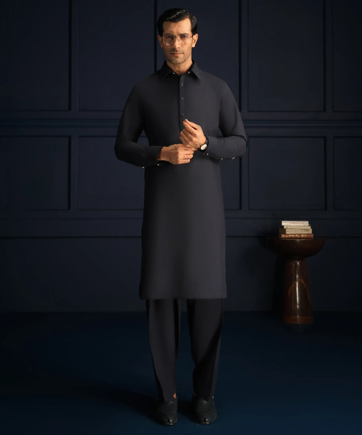 Blended Navy Shalwar Kameez - Cast & Crew