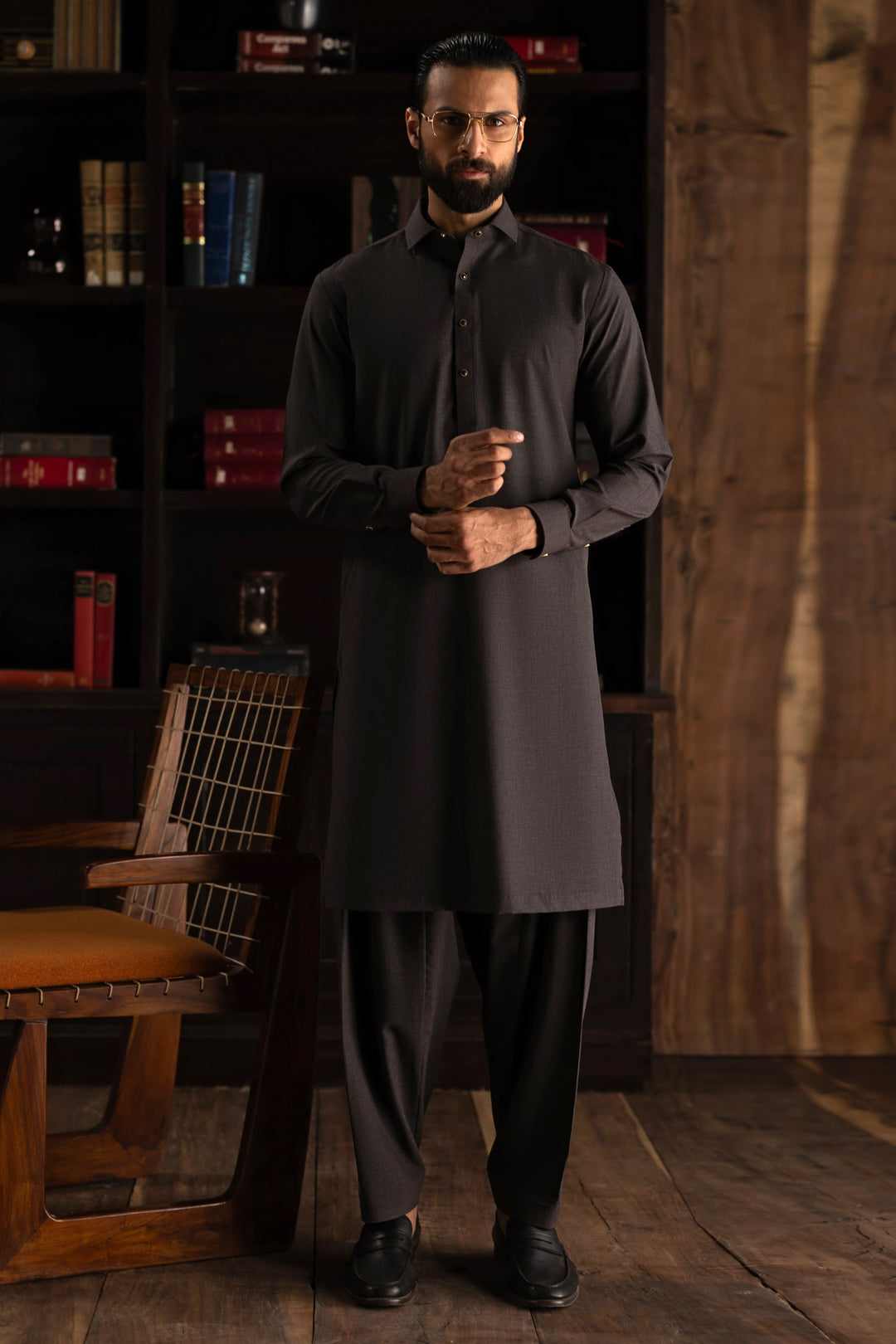 Blended Coffee Shalwar Kameez - J. Junaid Jamshed