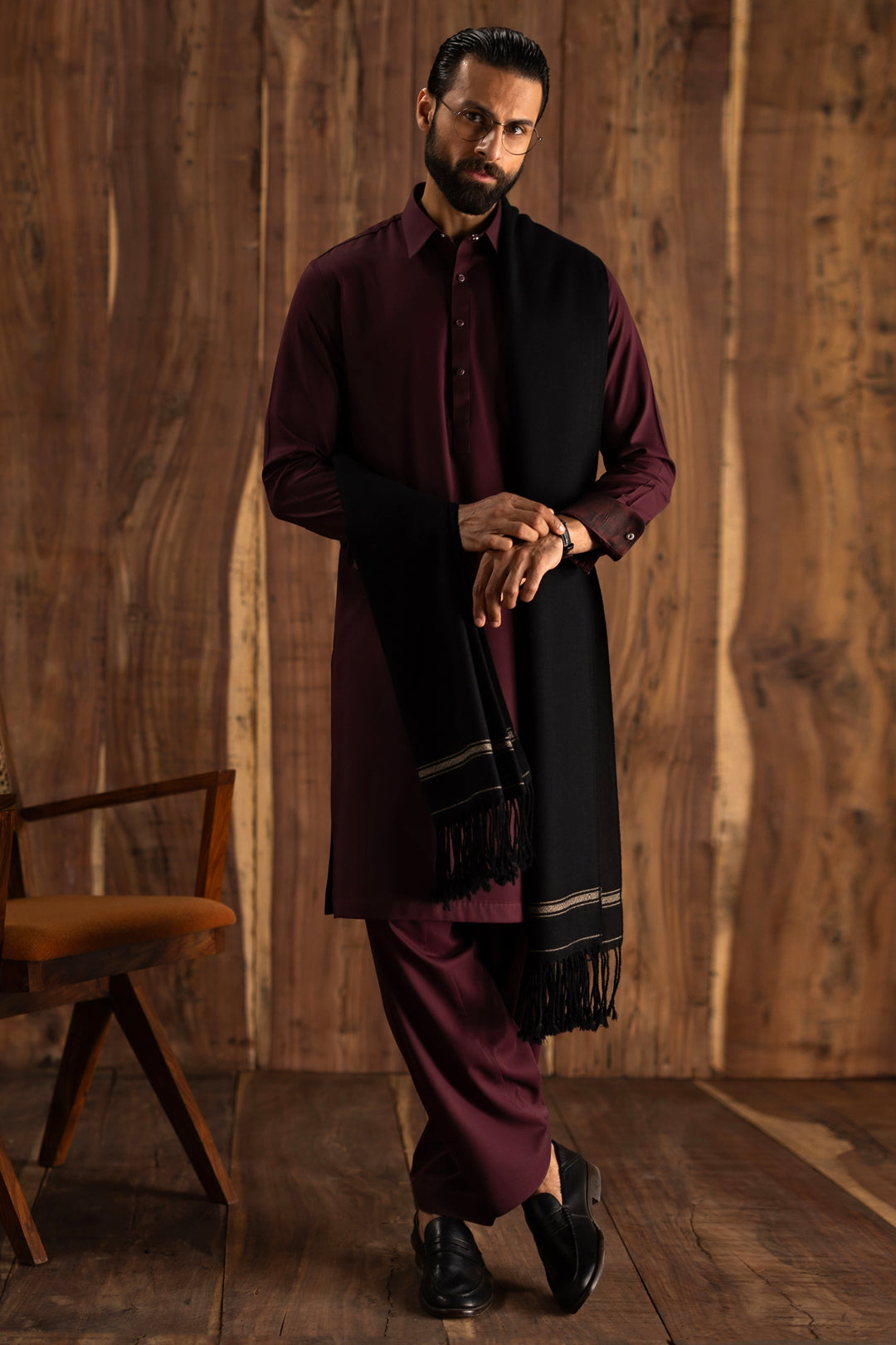 Blended Maroon Shalwar Kameez - Cast & Crew