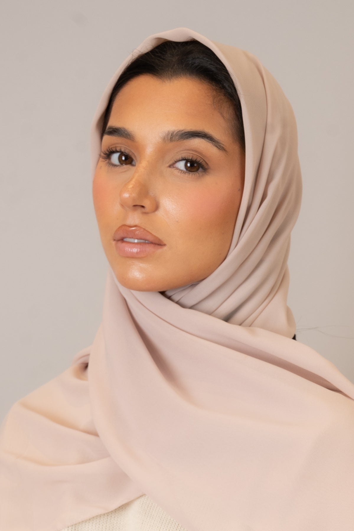 Nude Chiffon Hijab