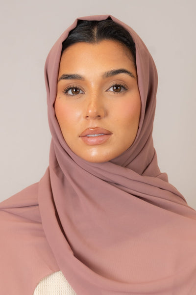 Nude Pink Chiffon Hijab