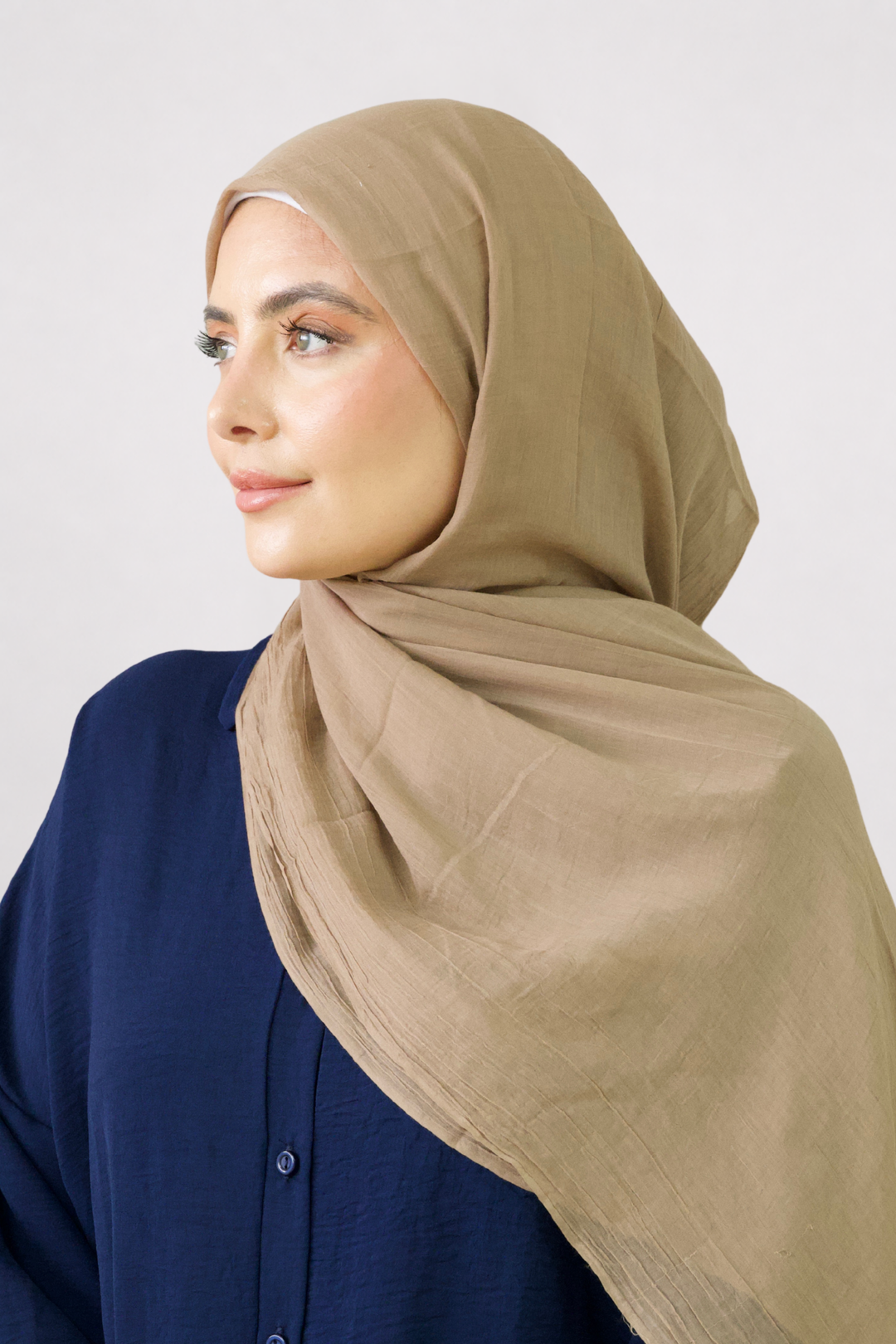 Sand Cotton Silk Hijab