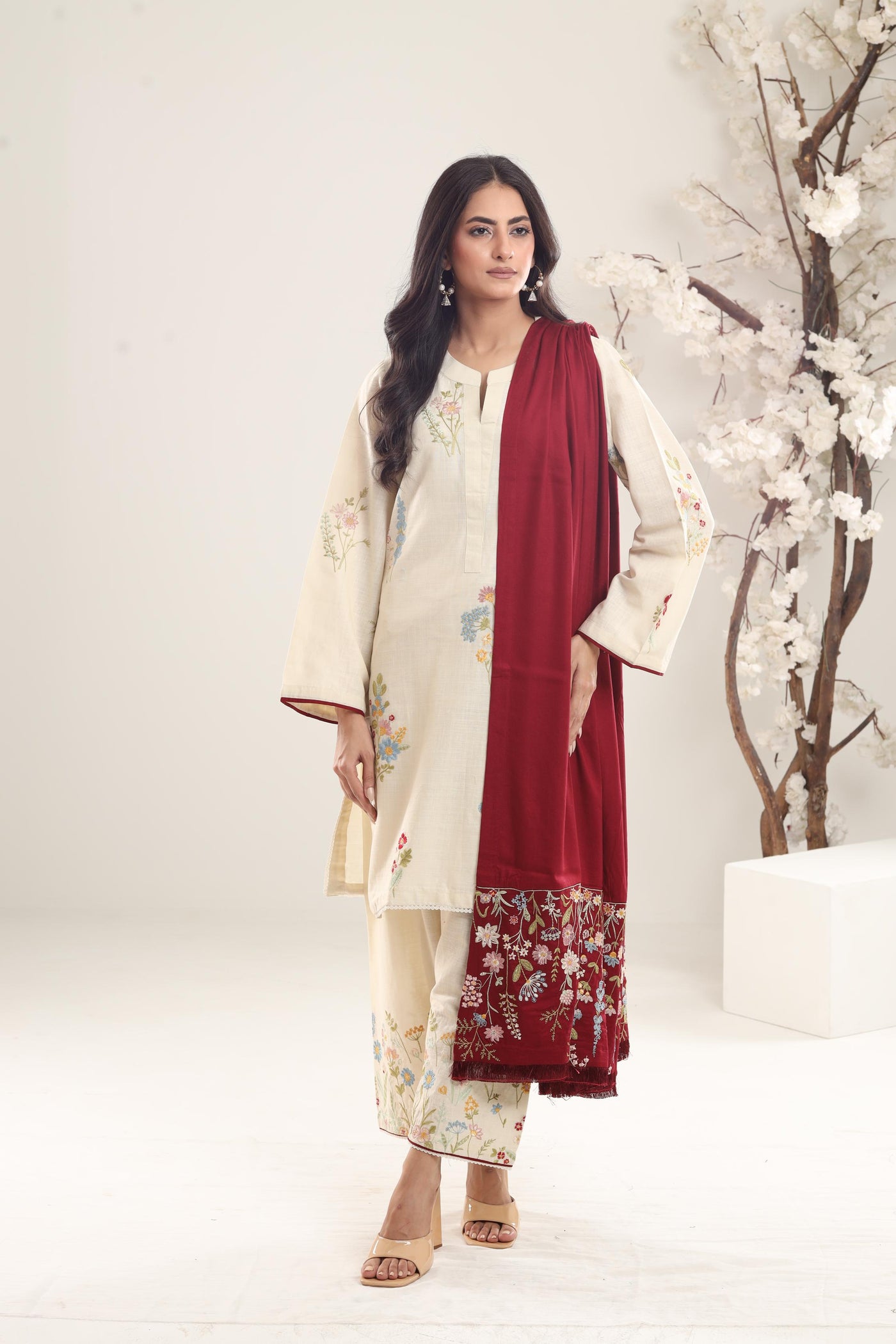 Citrine-2B - Coco by Zara Shahjahan Winter Stitched