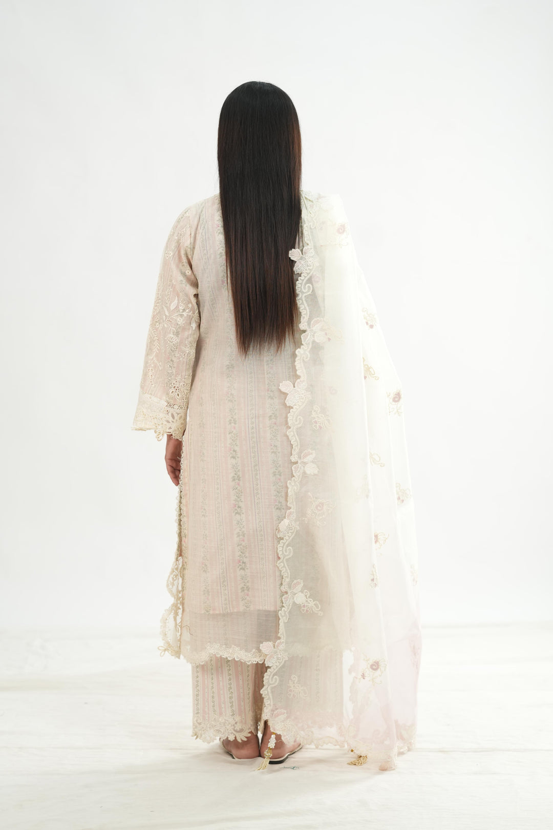 Zimal - Qalamkar Chikankari Eid Edit Stitched