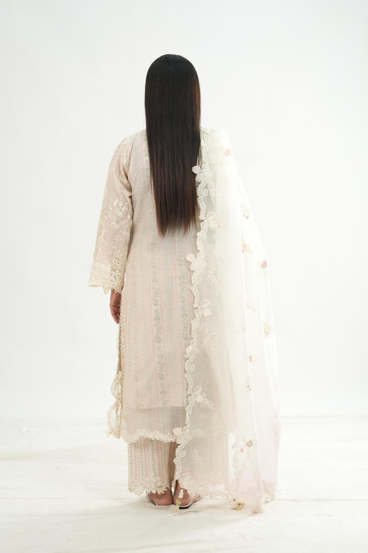 Zimal - Qalamkar Chikankari Eid Edit Stitched