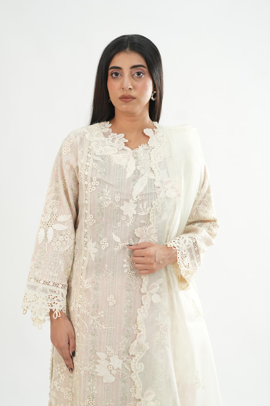 Zimal - Qalamkar Chikankari Eid Edit Stitched