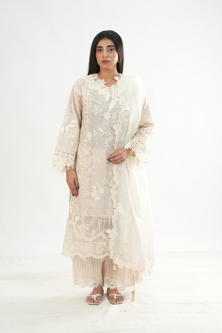 Zimal - Qalamkar Chikankari Eid Edit Stitched