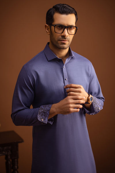 Blended Deep Blue Kameez Shalwar - Cast & Crew