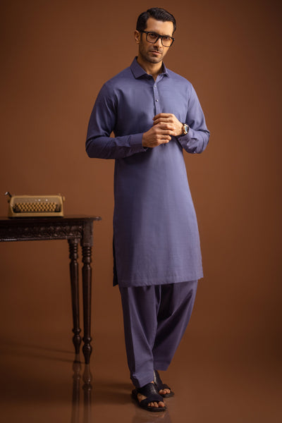 Blended Deep Blue Kameez Shalwar - Cast & Crew