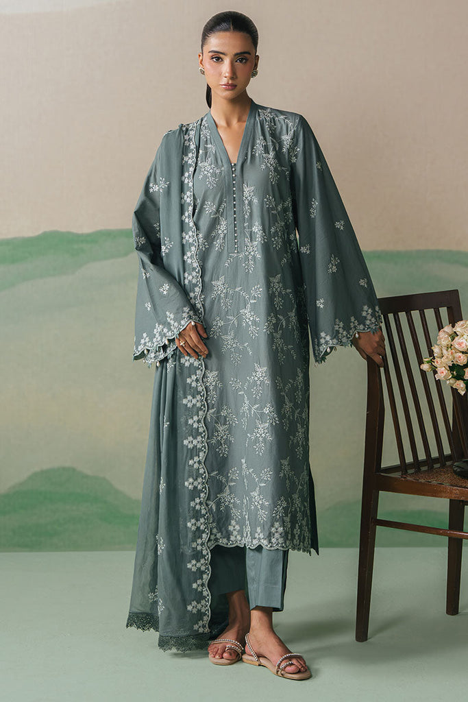 Forst Serenity - Cross Stitch Premium Lawn Stitched